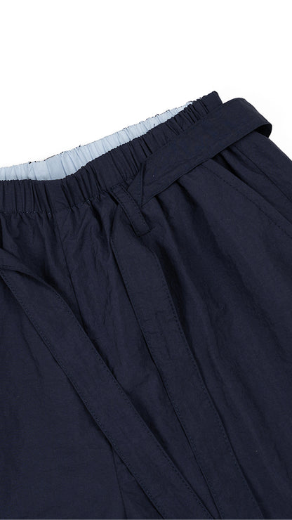 Tie-Waist Wide Leg Culottes