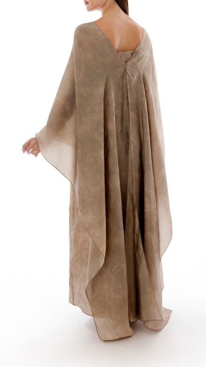 Draped Detail Caftan Top with Strappy Inner Dress