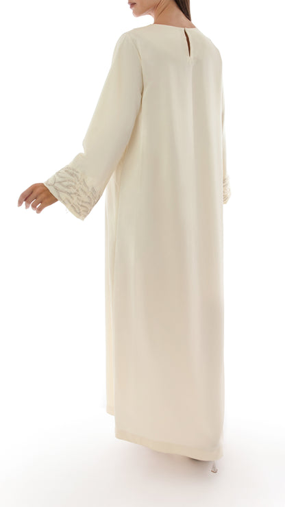 Embroidered Bell Sleeve Dress