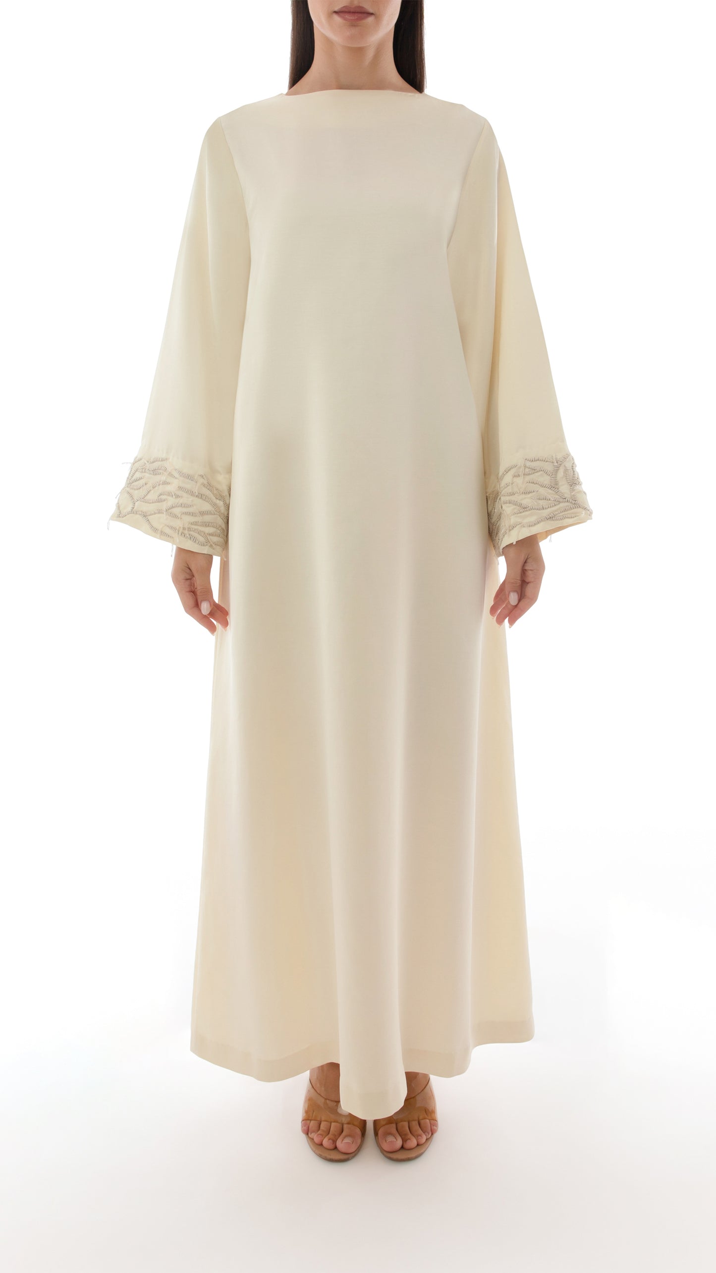 Embroidered Bell Sleeve Dress