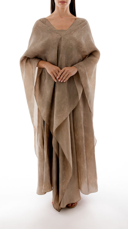 Draped Detail Caftan Top with Strappy Inner Dress