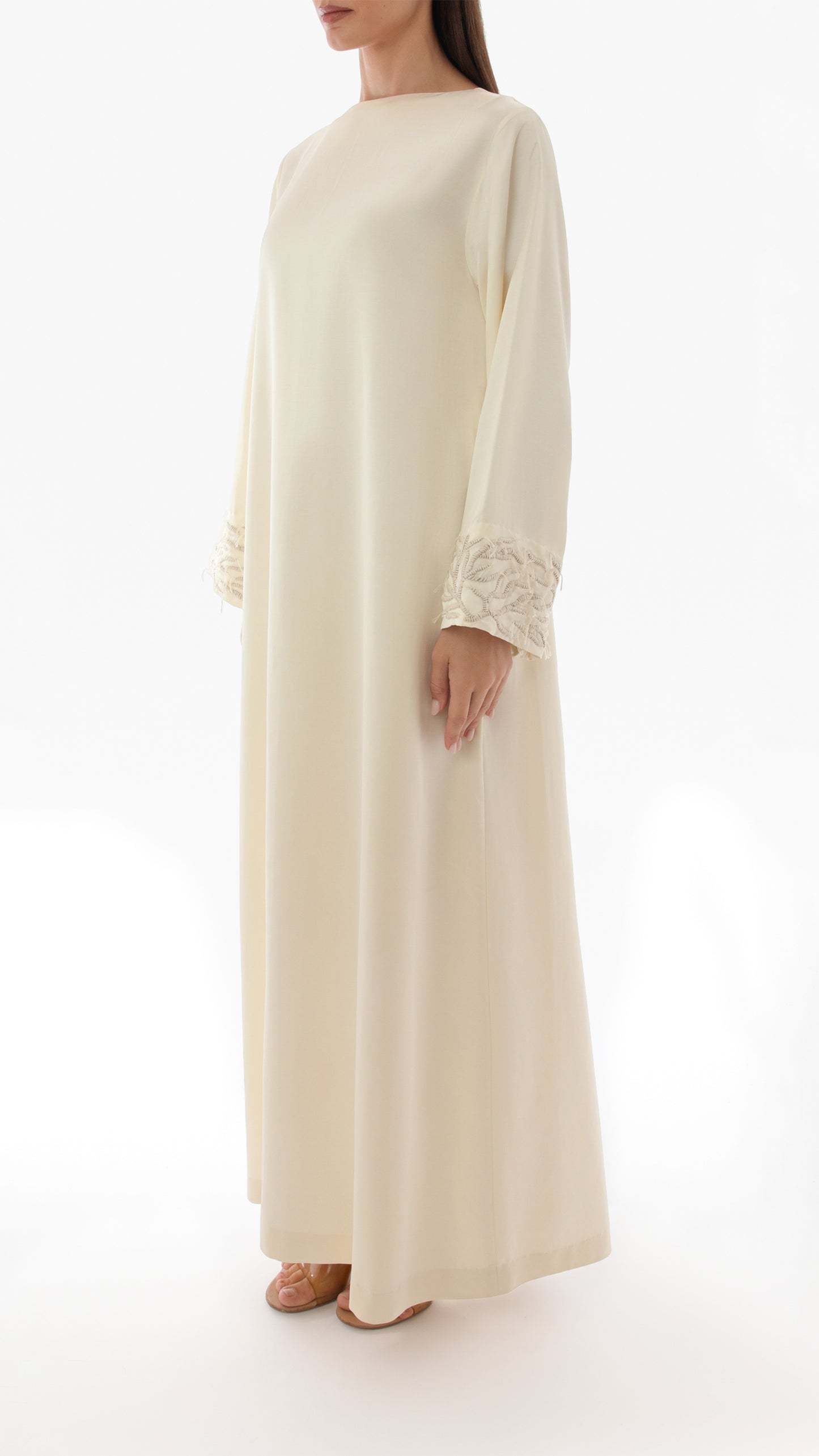 Embroidered Bell Sleeve Dress